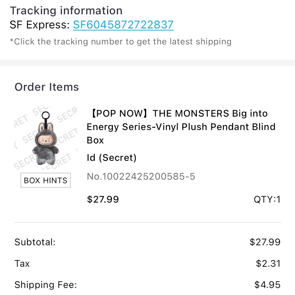 Big into Energy Secret ID Labubu - Picture 5 of 8